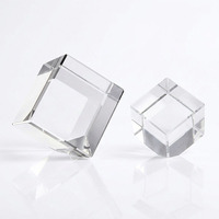 Cube en cristal K9 double face de haute qualité, vente directe d'usine, cube en cristal gravé en 3D personnalisable