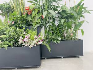 <span class=keywords><strong>Pot</strong></span> de fleurs en aluminium pour la décoration extérieure de la maison, jardin, assemblage en métal, grande taille - Product Image 5