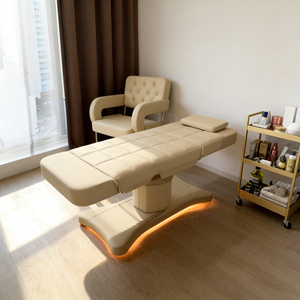 Kasur kecantikan elektrik 3/4, tempat tidur Salon perawatan Motor meja kosmetik bulu mata Spa Kecantikan tempat tidur pijat - Product Image 4