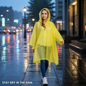 Impermeable Clásico Azul EVA, Simple, para Senderismo, Reutilizable, Ropa <span class=keywords><strong>de</strong></span> <span class=keywords><strong>Lluvia</strong></span> Deportiva para Exteriores - Product Image 4