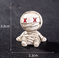 Ornement en résine fait main X'r, motif momie déchirée, imprimé en typographie, non électrique, pour voiture, maison, bureau, décoration pour adultes, charme moderne unique