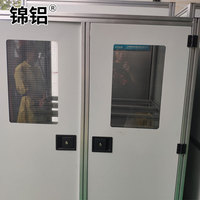 Profilé en aluminium pour protection de machines / pare-éclaboussures, montage facile sur équipement existant
