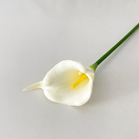 Lys Calla Artificiels Faits Main en PU Multicolores Effet Mouillé et Toucher Réel, Idéaux pour la Saint-Valentin et les Arrangements de Mariage - Vente Flash