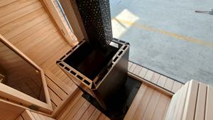 Casas de sauna tradicionales domésticas y comerciales, piscinas al aire libre, sauna al por mayor de fábrica de madera maciza de alta calidad. - Product Image 3