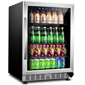 Réfrigérateur à vin encastrable sous table avec porte vitrée, en acier inoxydable, pour boissons, vin rouge et vin de fruits - Product Image 6