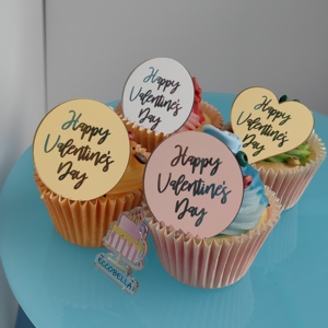 Mini acrylique mariée douche Cupcake Topper gâteau décoration approvisionnement pour les futures mariées - Product Image 6