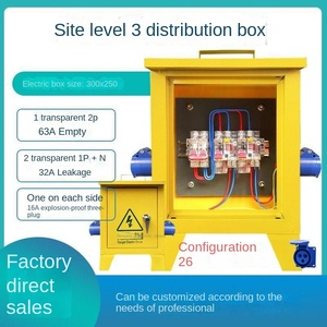 Boîte de distribution secondaire jaune pour chantier avec échafaudage Boîte de distribution temporaire pour chantier - Product Image 5
