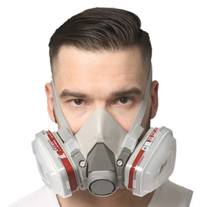 <span class=keywords><strong>Mascarilla</strong></span> de Silicona Reutilizable con Bajo MOQ y Filtro de Respiración Doble, Semimáscara Antipolvo para Pintura y <span class=keywords><strong>Soldadura</strong></span> - Product Image 6