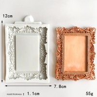 Moule en Silicone Cadre Photo Vintage 3D pour Décoration de Gâteaux et Pâtisserie