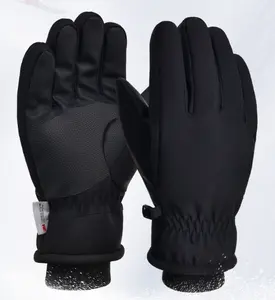 Sarung tangan ski katun 3M, sarung tangan mobil listrik bantalan layar sentuh hangat tahan air luar ruangan musim dingin