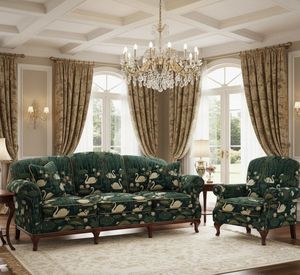Tela de tapicería estampada Premium Swans In Bloom por yarda, tela decorativa con diseño floral de cisnes para muebles, cojines de sofá y cortinas. - Product Image 3