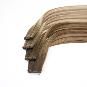 Extensiones <span class=keywords><strong>de</strong></span> Cabello Humano Lanmuse Ultrafinas e Invisibles, Trama Genius, Venta al por Mayor <span class=keywords><strong>de</strong></span> Fábrica, Cabello Virgen Remy - Product Image 1