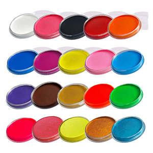 Colorida pintura facial y corporal que brilla en la oscuridad a base de agua de 30g <span class=keywords><strong>para</strong></span> niños y adolescentes <span class=keywords><strong>para</strong></span> decoraciones de fiesta de Navidad de <span class=keywords><strong>Halloween</strong></span> - Product Image 1