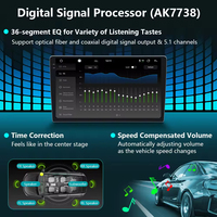 9/10 Zoll Android Auto-Stereosystem Touchscreen mit GPS DSP FM-Sender SD-Karte Armaturenbrett-Halterung und 360-Grad-Kamera