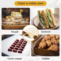 BAKEST Greaseproof Packaging Fried Hamburger Wrapping Sandwich Wrap Paper Grease Proof Food Custom White PE Offset Printing 01
