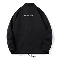 Blouson d'entraîneur personnalisé pour hommes, grande taille, style décontracté, coupe-vent en tissu de laine, avec logo sur mesure – Vente en gros