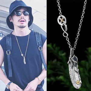 Nuevo Baiyu Takahashi Goro estilo águila garra pluma clavícula cadena moda collar boda joyería - Product Image 4