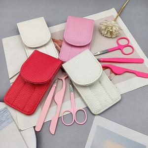 Kit d'outils professionnels de maquillage en gros pour cils, pinces à sourcils et cils en acier inoxydable à pointe fine, logo OEM personnalisé - Product Image 3