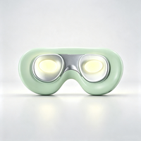 Masque oculaire chaud/froid rechargeable avec lumière de réveil, masseur oculaire 3-en-1 avec thérapie par chaleur et froid pour soulager la fatigue oculaire