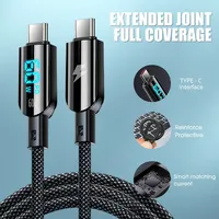 PD 60W Type-C 3A Câble de charge rapide PVC USB 3.0 pour appareil photo Téléphones mobiles Tablettes