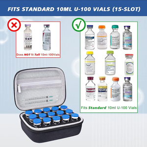 SIYOUCASE Hot Sale 15 Slot 3ml and 10ml Vial Storage <strong>case</strong> for Peptides Portable Hard Vial Storage <strong>Carrying</strong> <strong>case</strong> with Custom logo - Product Image 4