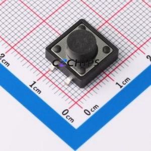 TD-1212SR-6.5H-250 Tactile Switch SMD,12x12mm Switch Vertical Mount 12mm 12mm 6.5mm - Product Image 1