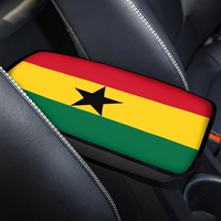 Coussin d'accoudoir universel fin pour voiture avec imprimé drapeau national de la Martinique, housse de confort pour accoudoir pour la conduite quotidienne