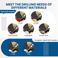 Ensemble complet d'outils de bijouterie 480W 110V, perceuse à perles avec support de perceuse pour coquillages, corail, ambre, pierre, outils de gravure 220V