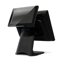 RunTouch RT8800 Layar Sentuh Kapasitif PCAP POS Terlaris dengan MSR VFD Layar Pelanggan 20x2