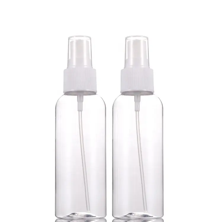 100ml पारदर्शी पीईटी प्लास्टिक स्प्रे बोतल