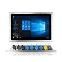 Boîtier industriel en acier inoxydable IP65 étanche à la lumière du soleil en plein air écran tactile capacitif lisible moniteur Linux écran tactile PC