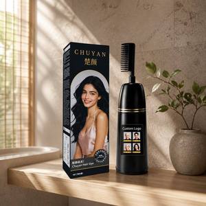 Teinture capillaire permanente Chuyan en tube avec applicateur peigne, couvre les cheveux blancs pour tous types de cheveux, usage adulte - Product Image 1