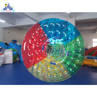 Cylindre gonflable transparent, boule d'eau humaine, boule flottante, roller aquatique, boule de zorbing aquatique, marche sur l'eau