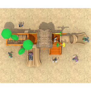 Parc <span class=keywords><strong>jungle</strong></span> gym barre de singe jeux d'escalade en bois aire de jeux avec toboggan - Product Image 2