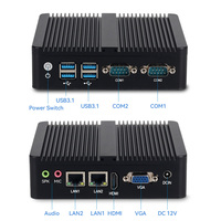 Mini PC 12V Intel N5095 DDR4 RAM M.2 NVME 2 RJ45 Gigabit Ethernet RS232 COM industriel Minipc LINUX Micro ordinateur sans ventilateur