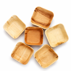 Platos Desechables Ecológicos de Hoja de Palma Areca de 8/6.5/5.5/4/3/2.8 Pulgadas, Vajilla Hecha de Bambú - Product Image 4