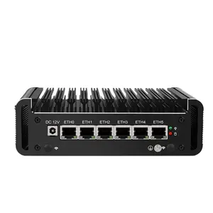 Hot Fanless 6 LAN Mini PC i5 i7 processor 1135G7 2.5G Firewall Appliance Quad Core max 64GB barebone computer pfSense VPN Router