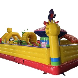 Castillo Inflable con Tobogán y Pared de Escalada con Temática Animal, Superventas - Product Image 3