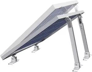 Pv Racking Soporte ajustable para patas delanteras y traseras Soportes de montaje del sistema de panel solar de techo plano