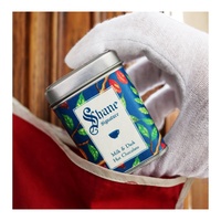 Petite mini boîte carrée en métal imprimée personnalisée de qualité alimentaire pour bonbons, chocolat, café, thé en métal