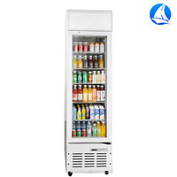 Réfrigérateur à porte simple, vitrine réfrigérée à porte vitrée, en stock