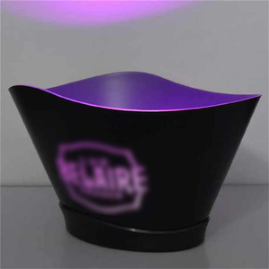 Logo de présentation de bouteilles personnalisé de marque champagne vin bière belvédère seau à <span class=keywords><strong>vodka</strong></span> seau à glace à LED pour boîte de nuit - Product Image 2