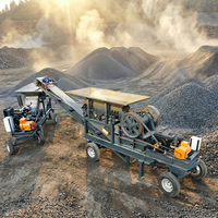 Mini Concasseur à Mâchoires Portable de Production Rapide 5-20 Tonnes, Concasseur de Pierre Minier PE-250x400, Petit Concasseur à Mâchoires Diesel