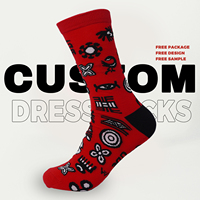 Chaussettes pour hommes en bambou respirantes, fantaisie, amusantes et cool, avec logo personnalisé, motif dessin animé, vente chaude OEM, haute qualité