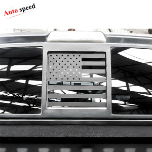 Autocollant en vinyle pour fenêtre coulissante arrière centrale, drapeau américain, pour Ford F150 F250 F350 2004-2014 - Product Image 1