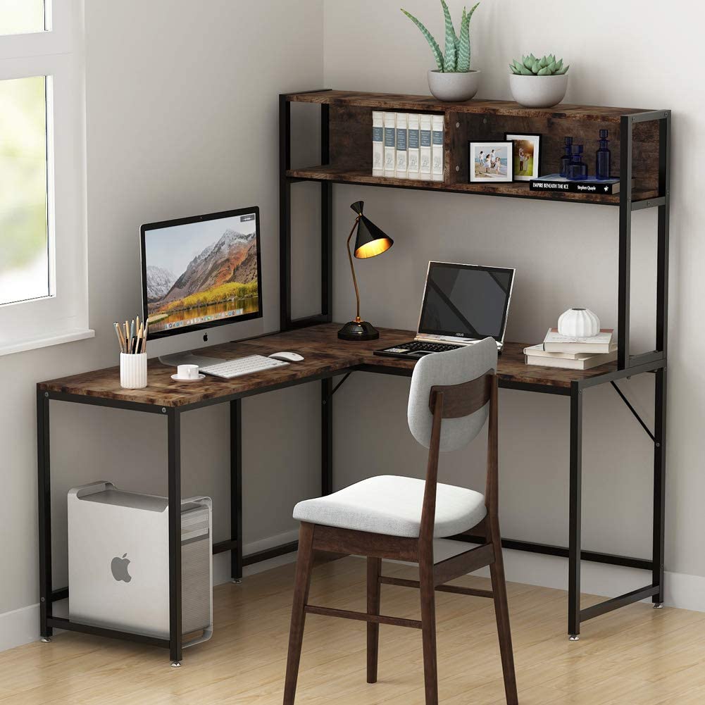 Combohome Kantoor L Vormige Bureau Studie Schrijven Tafel Computer Workstation Houten Gaming Tafel Hoek Computer Bureau