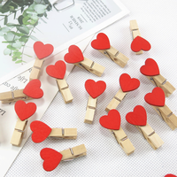 Penjepit Kayu Mini 3.5cm Ramah Anak, Penyangga Foto Dekoratif, Penjepit untuk Memo, Kartu, Pajangan, Kerajinan DIY, Dekorasi Pesta