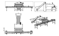 Calibrage automatique de trieuse de dates de myrtille de niveleuse d'abricot de cerise pesant la machine à emballer remplissante