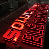 Динамические RGB LED-буквы для вывесок, изготовленные на заказ, прямые поставки с завода, дропшиппинг поштучно, меняющие цвет LED-буквы для офисного декора