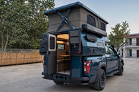 Camper Truck Expedition avec toit rigide escamotable, prêt pour l'énergie solaire, pour pick-up 4x4, camping